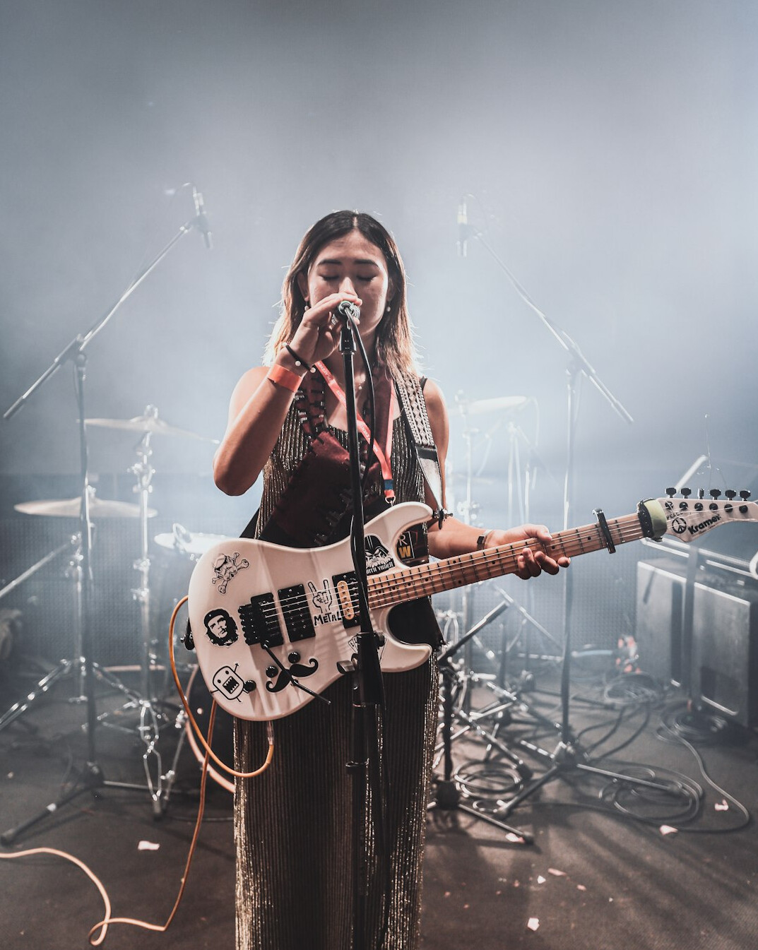 musician performing live