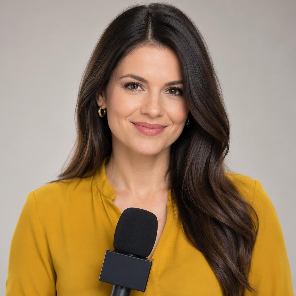 Portrait of a Polish woman TV and streaming reporter